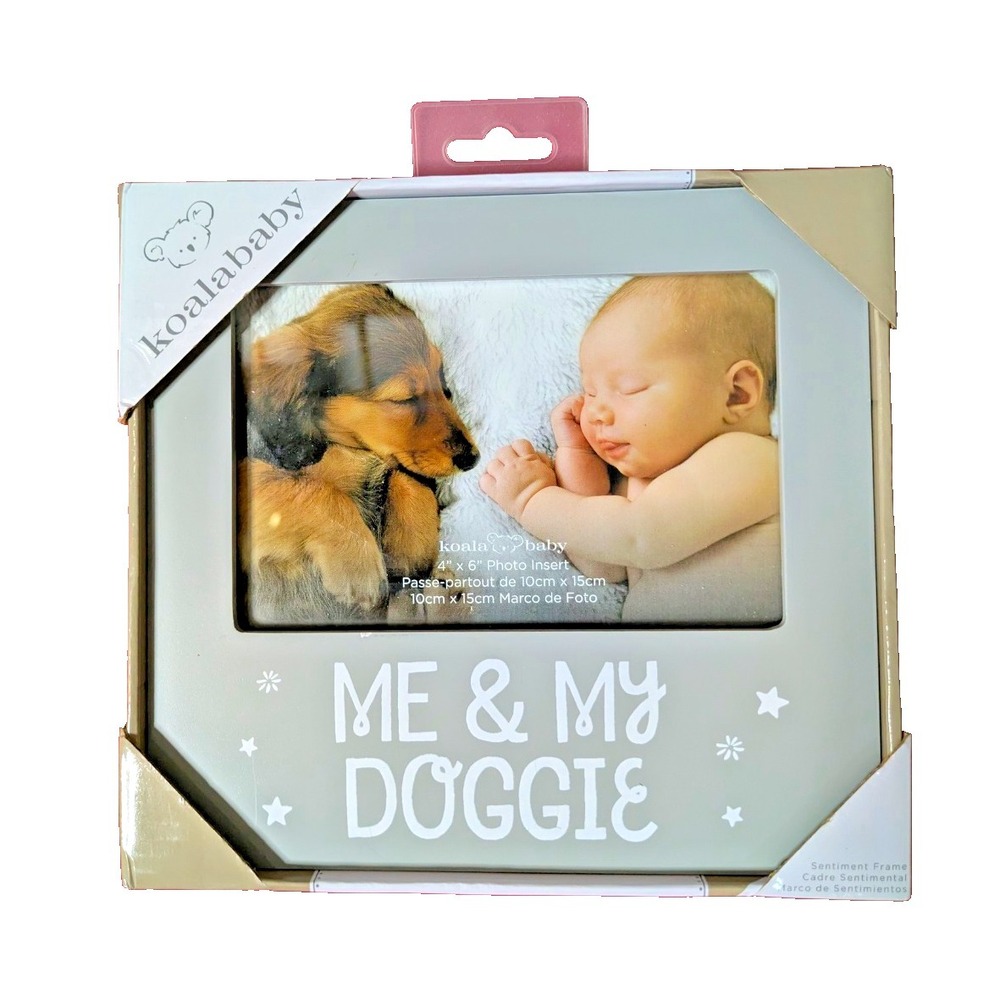 Koala Baby Me & My Doggie Sentiment Photo Frame Dogs Gray/White 4x6